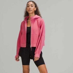 Lululemon Oversized Scuba Full Zip Hoodie Pink Blossom M/L